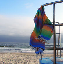 Load image into Gallery viewer, Citizens of the Beach - Rainbow Turkish Beach &amp; Bath Towels