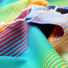 Load image into Gallery viewer, Citizens of the Beach - Rainbow Turkish Beach &amp; Bath Towels