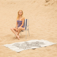 Load image into Gallery viewer, Citizens of the Beach - Hand of Fatima (Hamsa) Turkish Towels